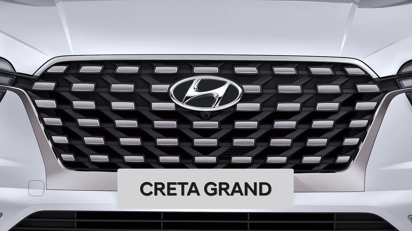 Parrilla en Hyundai Creta Grand color plata