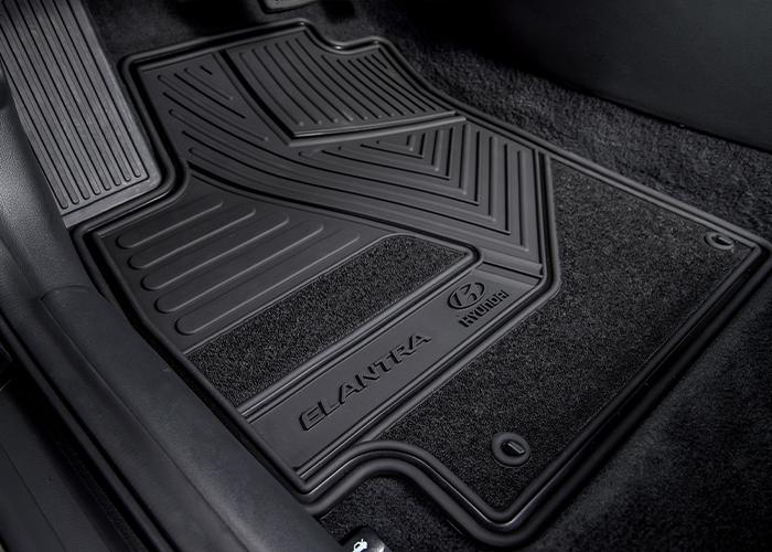 Tapetes de uso rudo color negro para Hyundai Elantra
