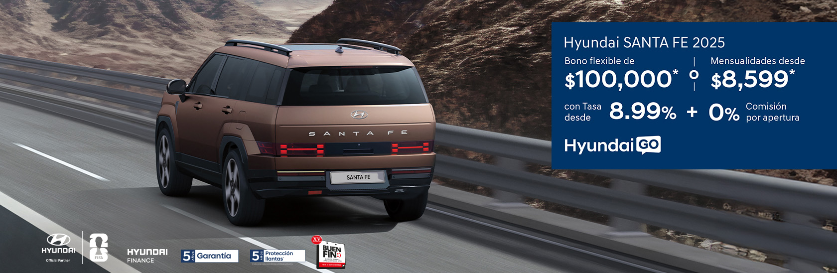 Oferta Santa Fe 2025 octubre Hyundai Go