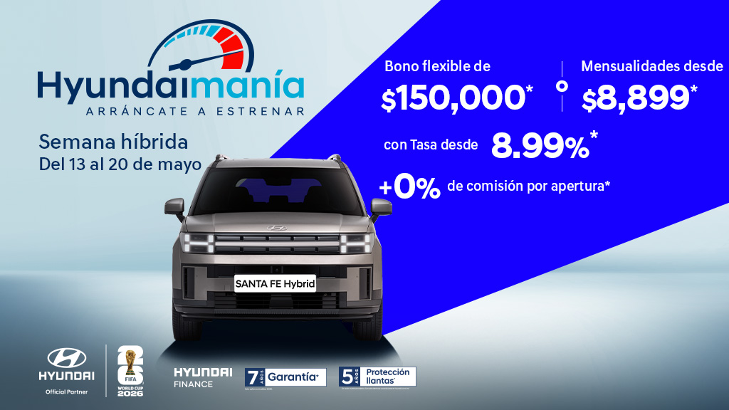 Hyundai Go santa fe hibrida 2026 mayo