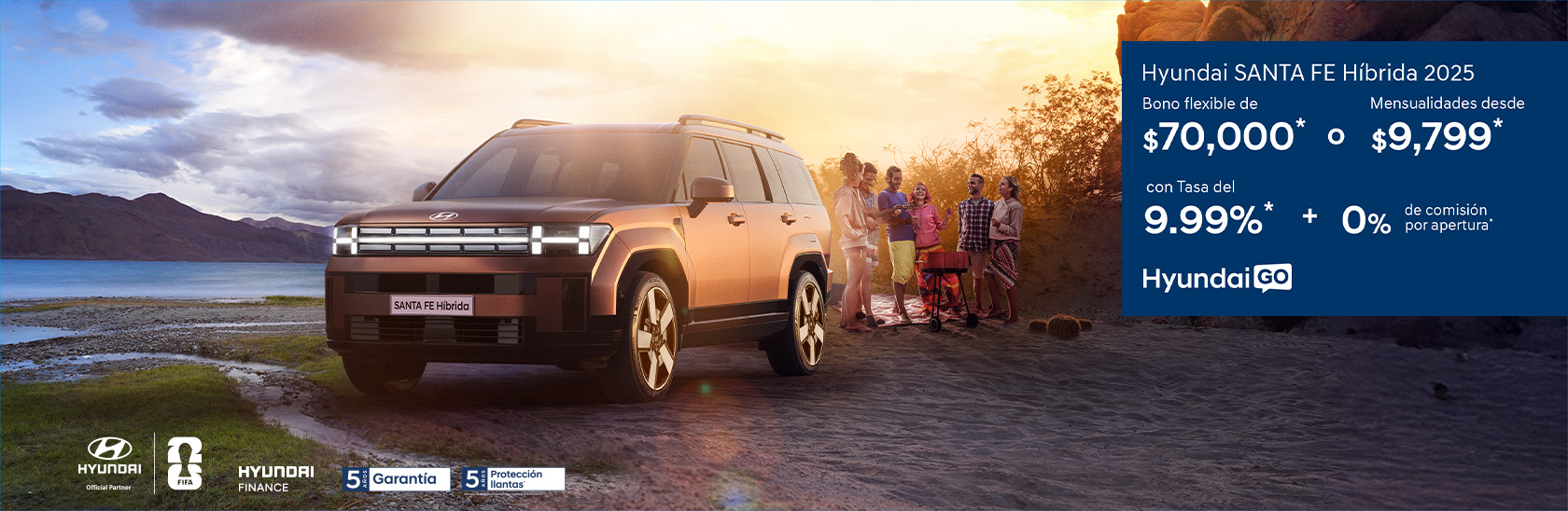 Promoción Santa Fe Híbrida 2025 Hyundai Go julio