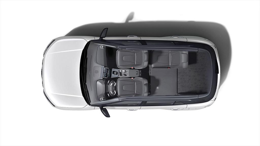 Vista aérea del interior de una Hyundai Creta