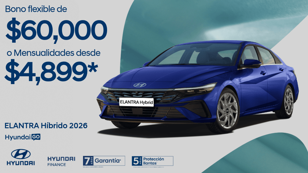 Promoción de Hyundai Go Elantra Híbrido agosto 2026