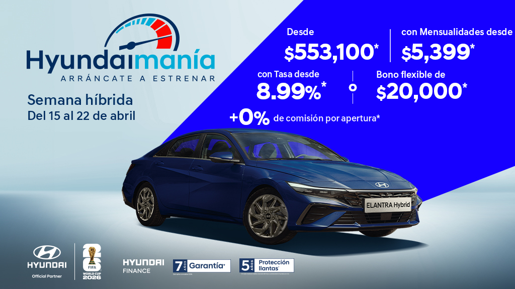 Promoción de Hyundai Go Elantra Híbrido abril 2026