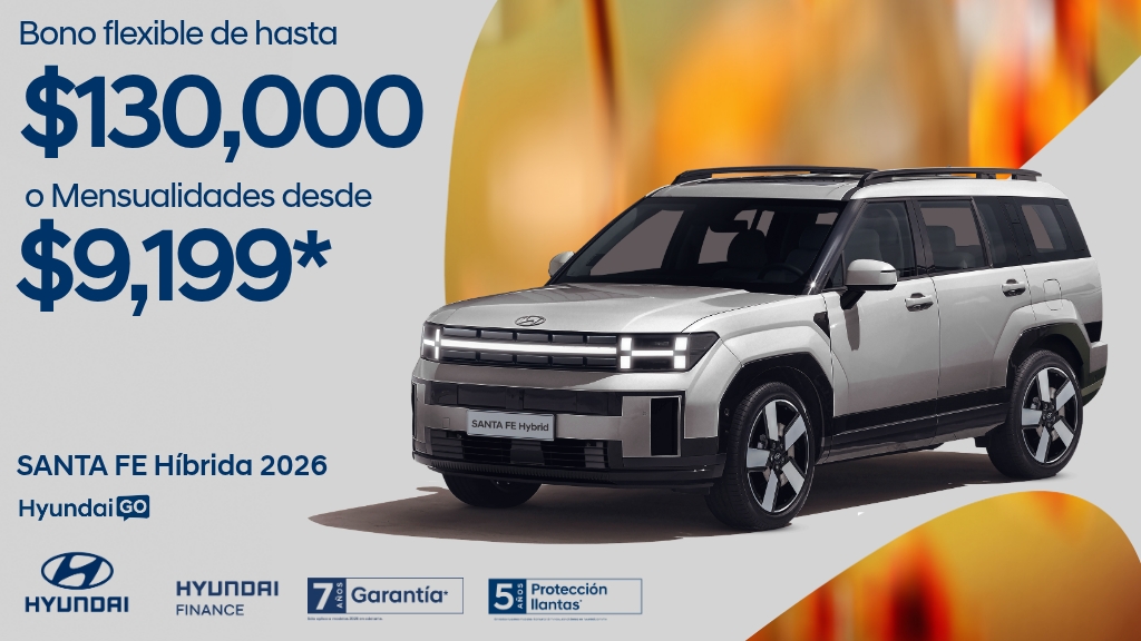 Hyundai Go santa fe hibrida 2026 Septiembre