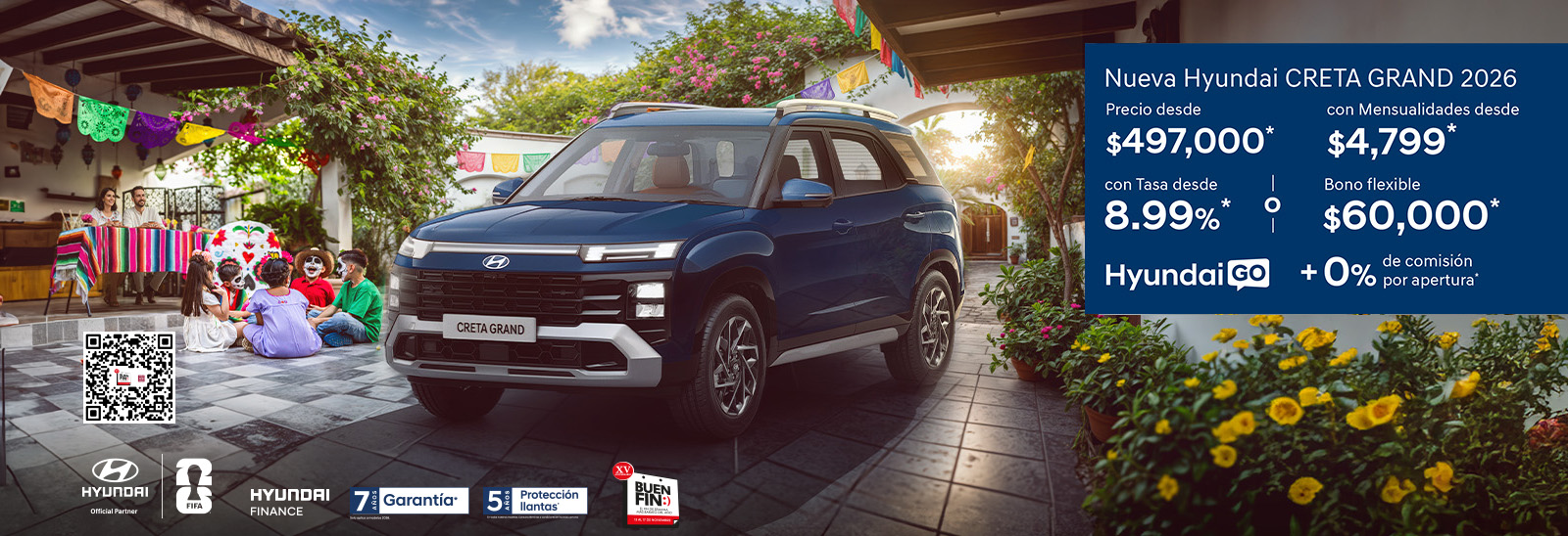 Creta Grand oferta octubre  2025 con Hyundai Go