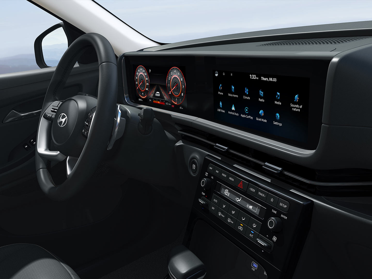 Hyundai Creta 2026 con Pantalla LCD táctil a color de 10.25”