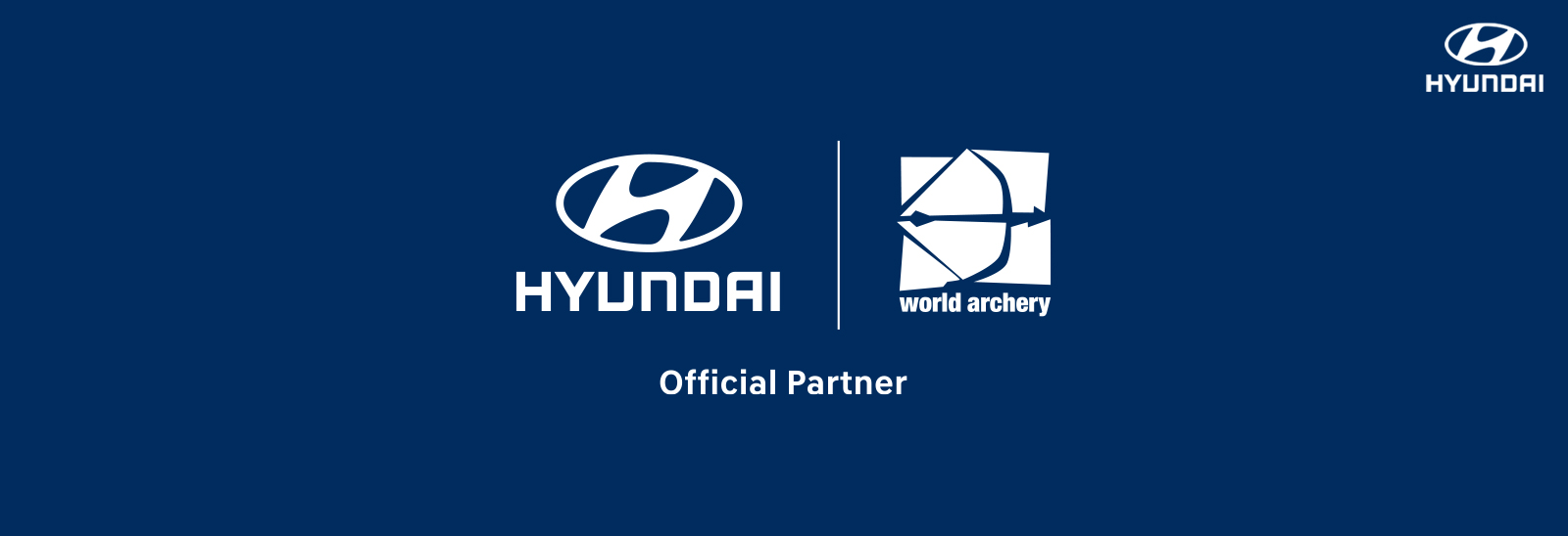 Logotipos de Hyundai y World Archery