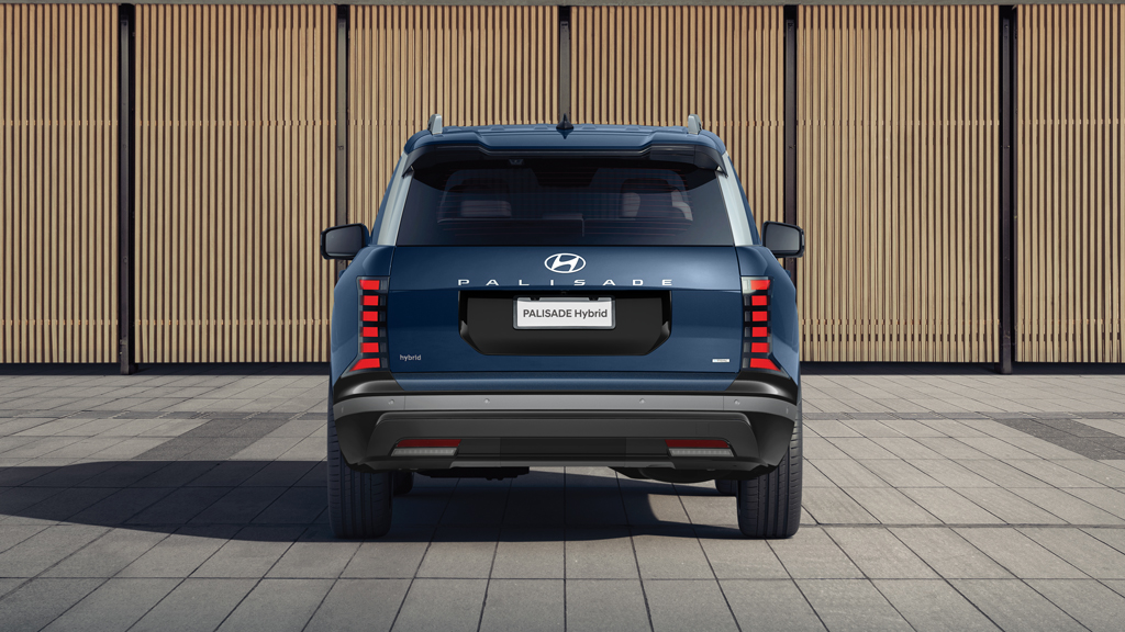 Hyundai Palisade Híbrida 2026 exterior con diseño renovado y proporciones robustas