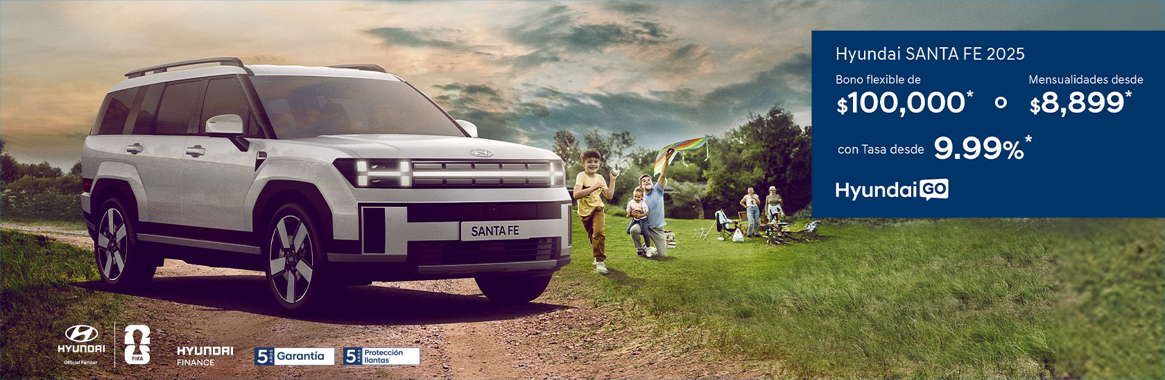 Oferta Santa Fe 2025 agosto Hyundai Go