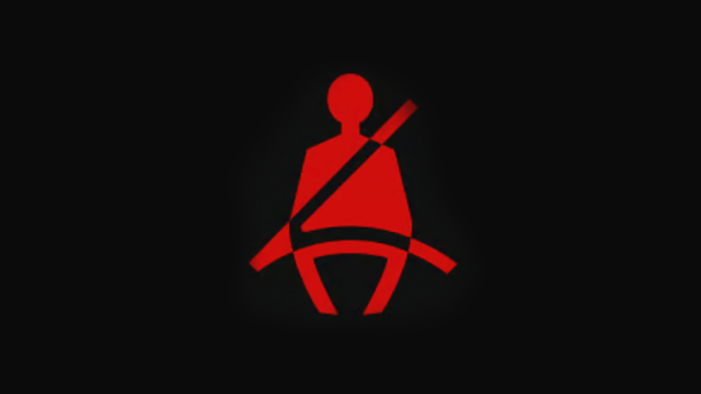 Recordatorio de uso de cinturón para asientos delanteros